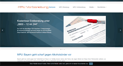 Desktop Screenshot of mpu-bayern.com